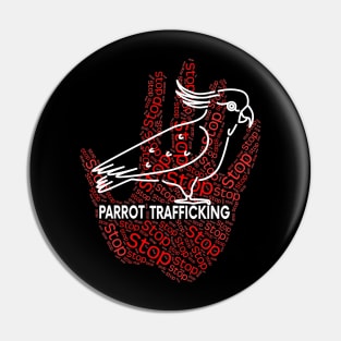 Cockatoo Parrot Stop Trafficking Pin