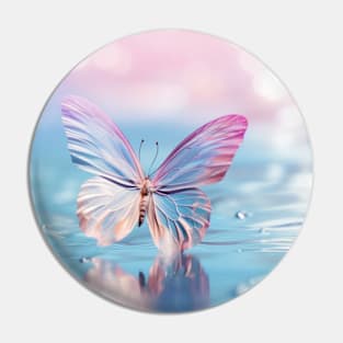 Butterfly Water Nature Serene Tranquil Pin