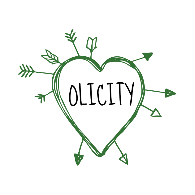 Olicity - Heart with Green Arrows Doodle by FangirlFuel