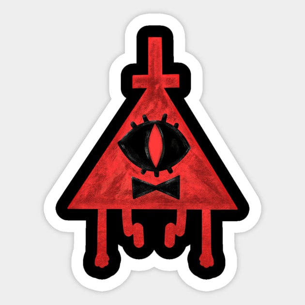 Bill Cipher - Bill Cipher - Sticker | TeePublic