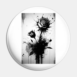 Rose Ink Painting Pin