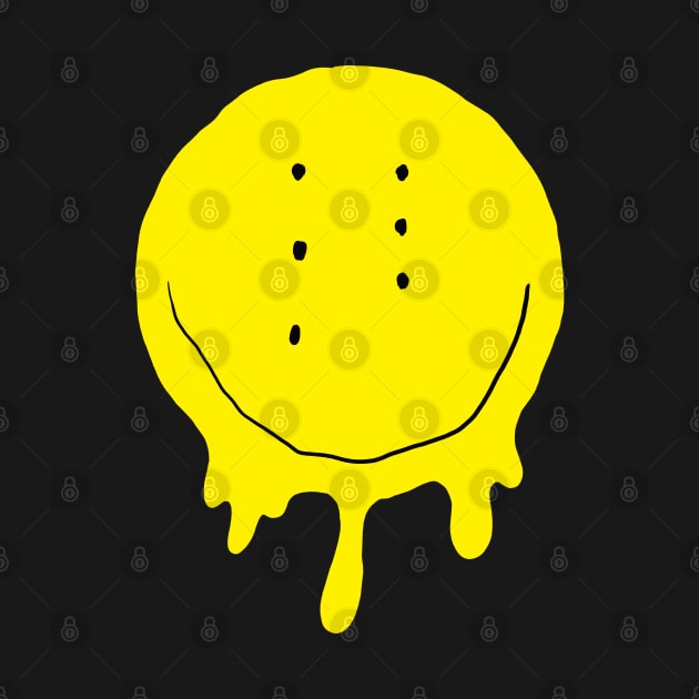 Drippy Six-Eyed Smiley Face, Small by Niemand