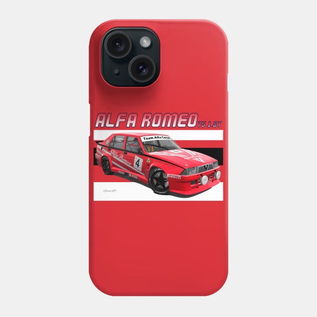 Alfa Romeo 75 Phone Case by PjesusArt