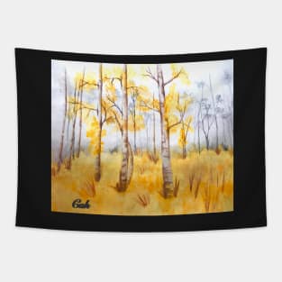 Fall Trees Large Print Tapestry