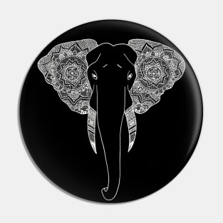 Elephant (Design on Front) Pin