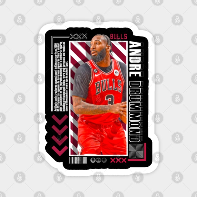 Andre Drummond Paper Poster Version 10 Magnet by art.Hamdan