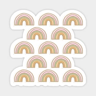 Rainbow No. 10 - delicate golden jewel pattern Magnet