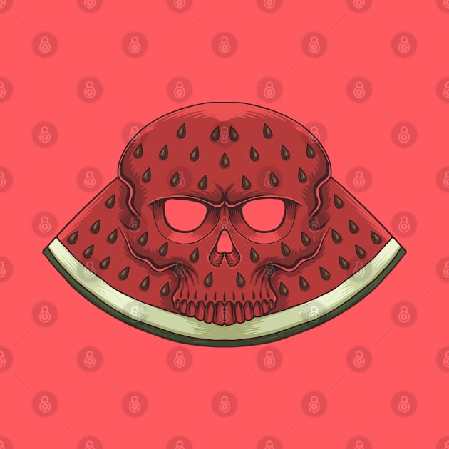 Skull Watermelon by Mako Design 