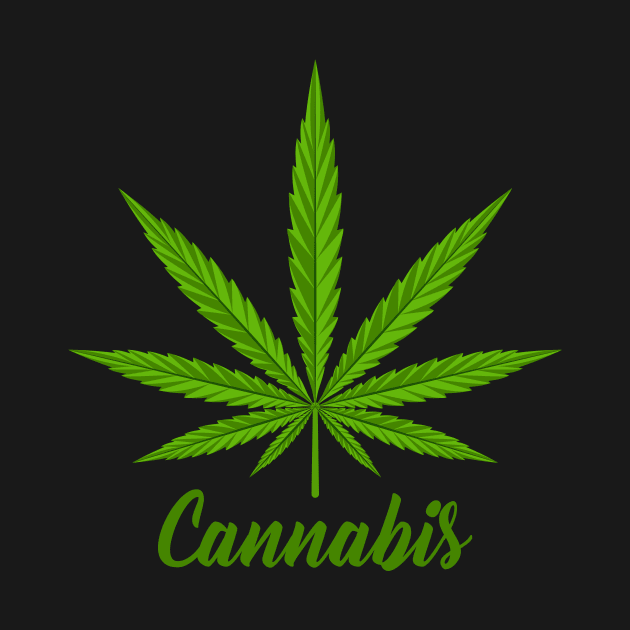 Cannabis Leaf by CryptoTextile