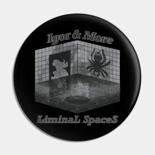 Igor & More Tarantula Liminal Spaces Grey Pin