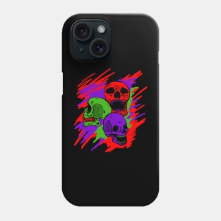 color skulls Phone Case