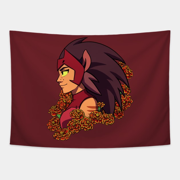 Marigold Catra Tapestry by NightGlimmer