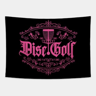 Disc Golf Classic Player Pink Tapestry