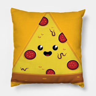 cute pizza flat design Pillow