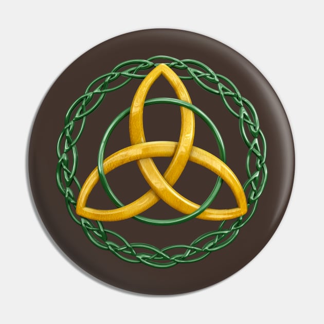 Trinity Knot Triquetra Celtic Symbol Pin by macdonaldcreativestudios