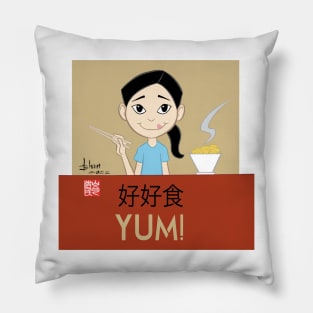 Lo Mein Girl Pillow