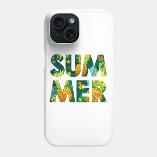 Summer Fonts Typography Phone Case