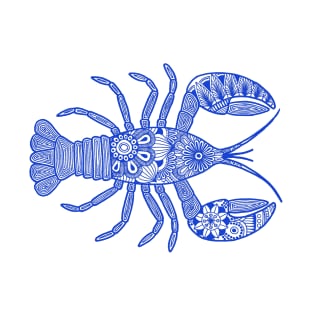 Lobster (blue and white horizontal) T-Shirt