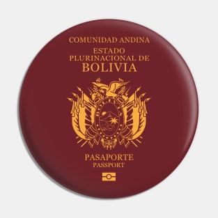 Bolivia passport Pin