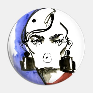 Lady Lashes Pin