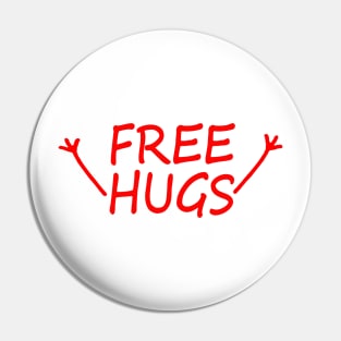 free hugs Red Pin