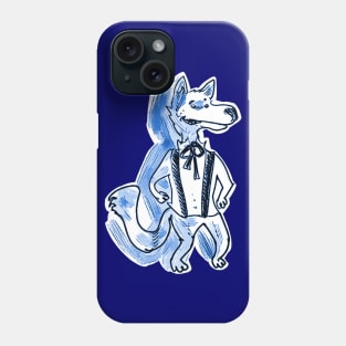 handsome funny wolf cartoon Phone Case