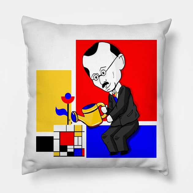 The Mondrian Flower Pillow by ThaisMelo