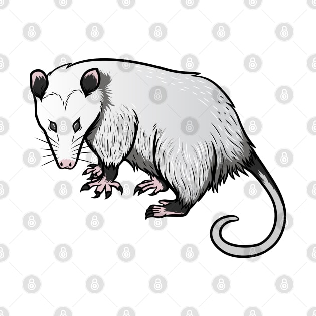 Opossum by Sticker Steve