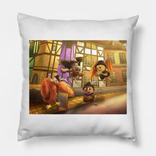 The Street Minstrels Pillow