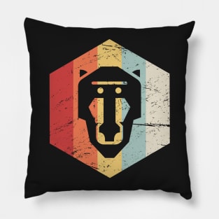 Retro 70s Baboon Pillow