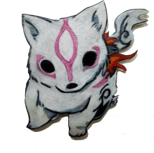 okami pup Magnet