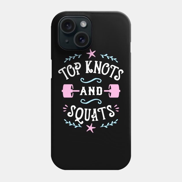 Top Knots And Squats Phone Case by brogressproject