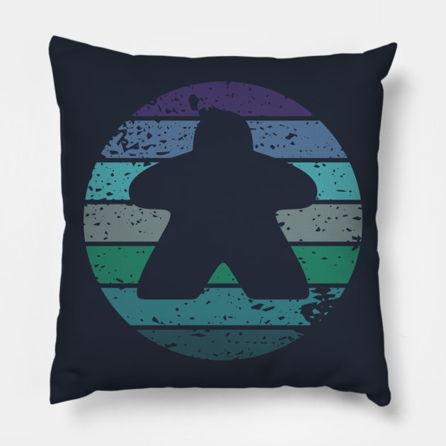 Retro Board Game Meeple Pillow by Beam Geeks