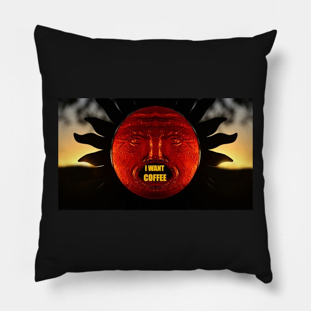 Rise and shine coffee lover Pillow by dltphoto