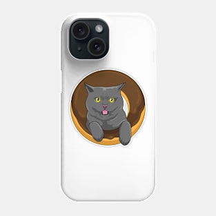 Cat with Donut Phone Case