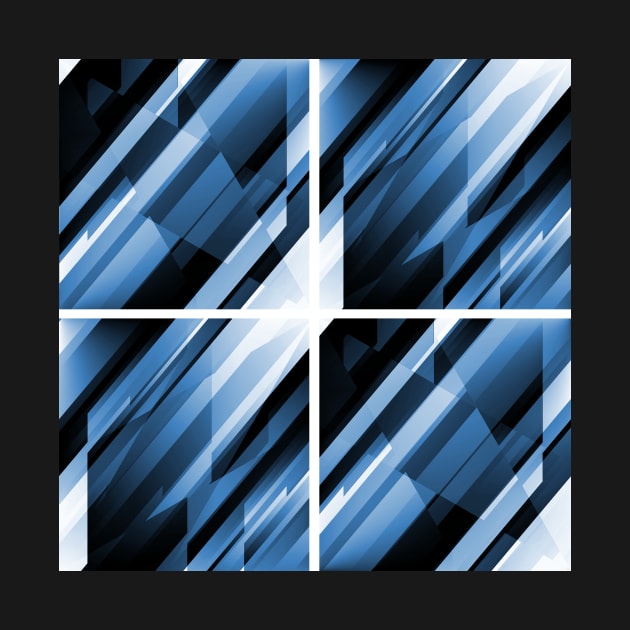 A bunch of blue diagonals by TiiaVissak