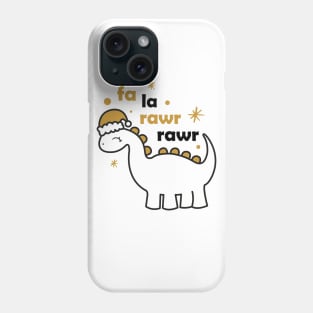 Fa la rawr rawr Christmas Dino Phone Case