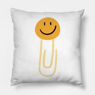 Smiley Paper Clip Pillow