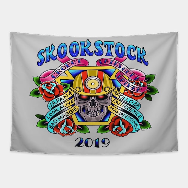 SkookStock 2019 Miner Tapestry by Iwep Network