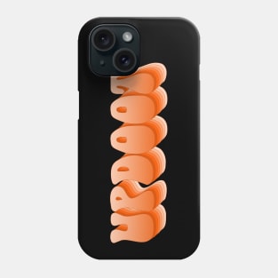 Slang: updoot (retro orange repeated letters) Phone Case