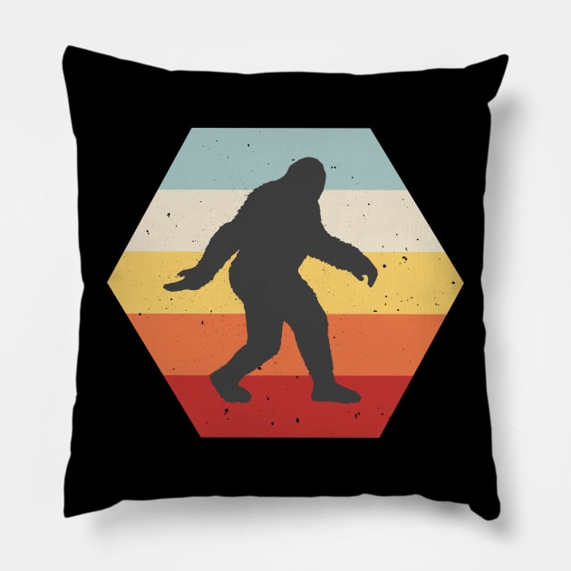 Funny Bigfoot and Sasquatch T Shirts Pillow by DHdesignerPublic