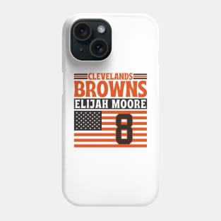 Cleveland Browns Moore 8 American Flag Football Phone Case