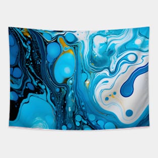 Oceanic Vortex Abstract Art Tapestry