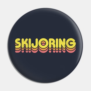 Retro Skijoring Pin