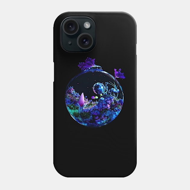 Alien Garden Phone Case by Pebbles Joy Designs