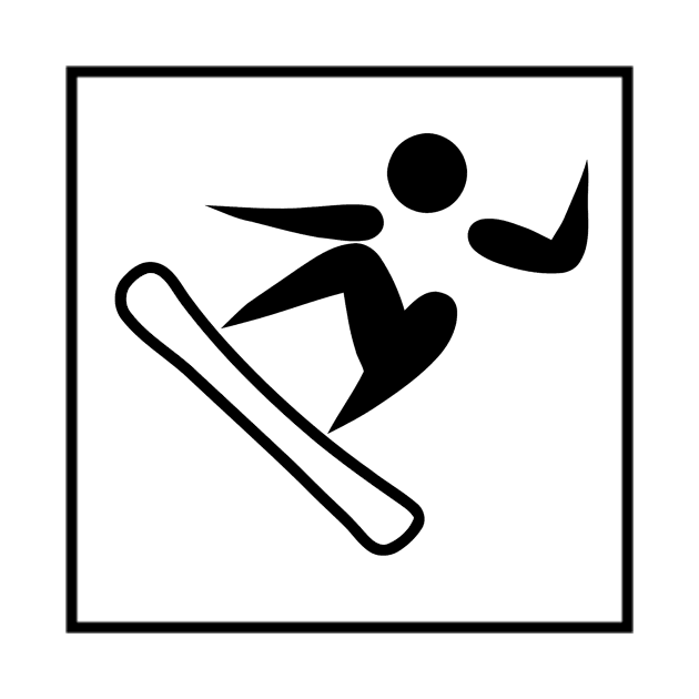 Snowboarding Pictogram Sports by Tshirt114