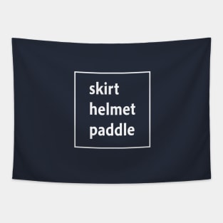 Skirt, Helmet, Paddle Whitewater Kayak Gift Small Tapestry