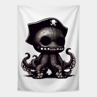 Spooky stuffed toy pirate kraken Tapestry