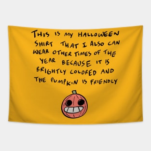 Brightly colored halloween shirt Tapestry