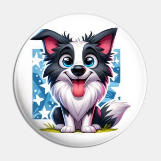 Cute Border Collie Pin